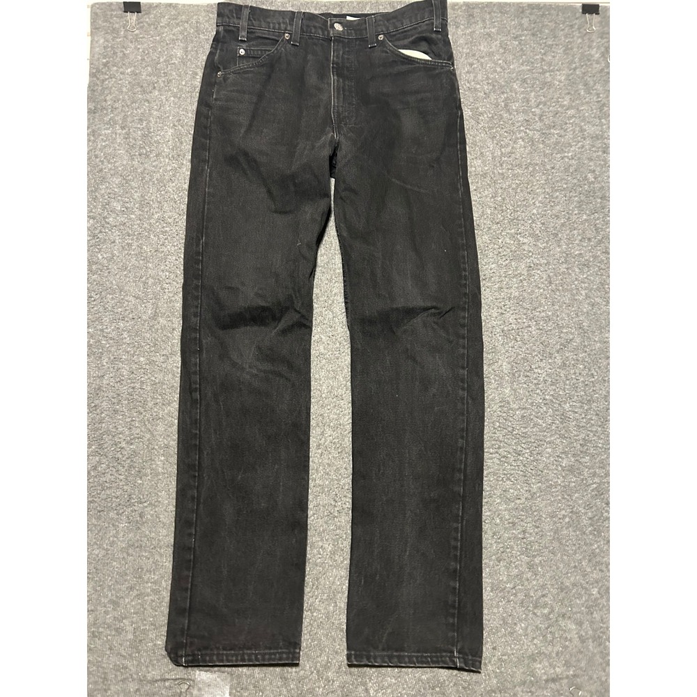 Levis 505 orange tab made in usa Regular fit straight leg jeans black fit 33X32